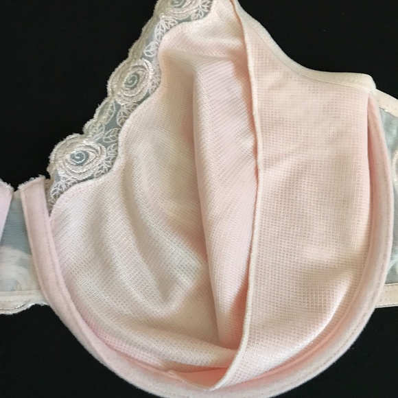 BREEZIES Lace Bra Pink Blush Underwire UltimAir Women’s Plus Size 44DD Size 44E - Picture 11 of 16